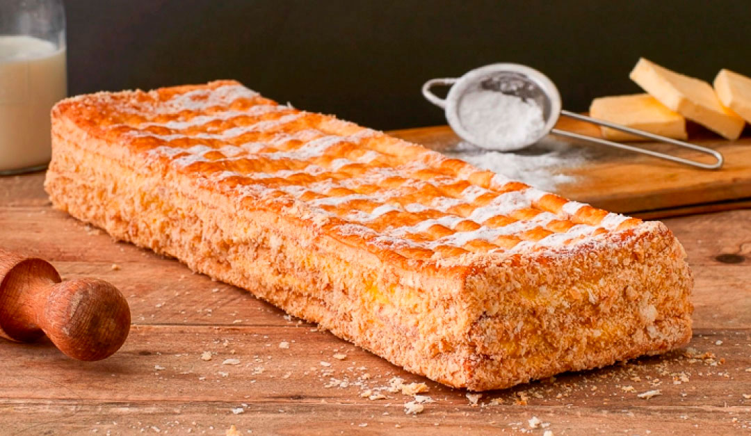 milhojas de crema