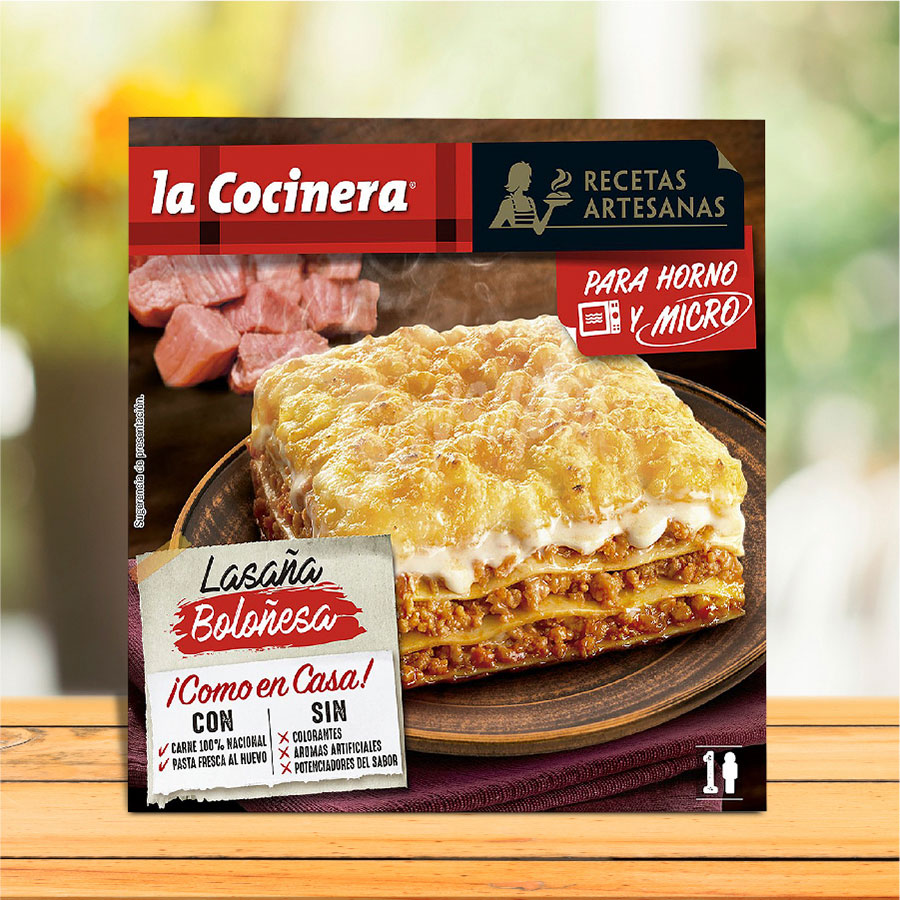 lasaña de carne La Cocinera