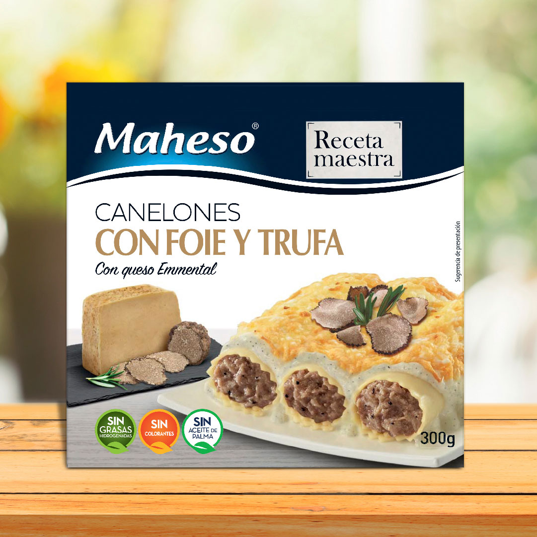 canelones con foie y trufa