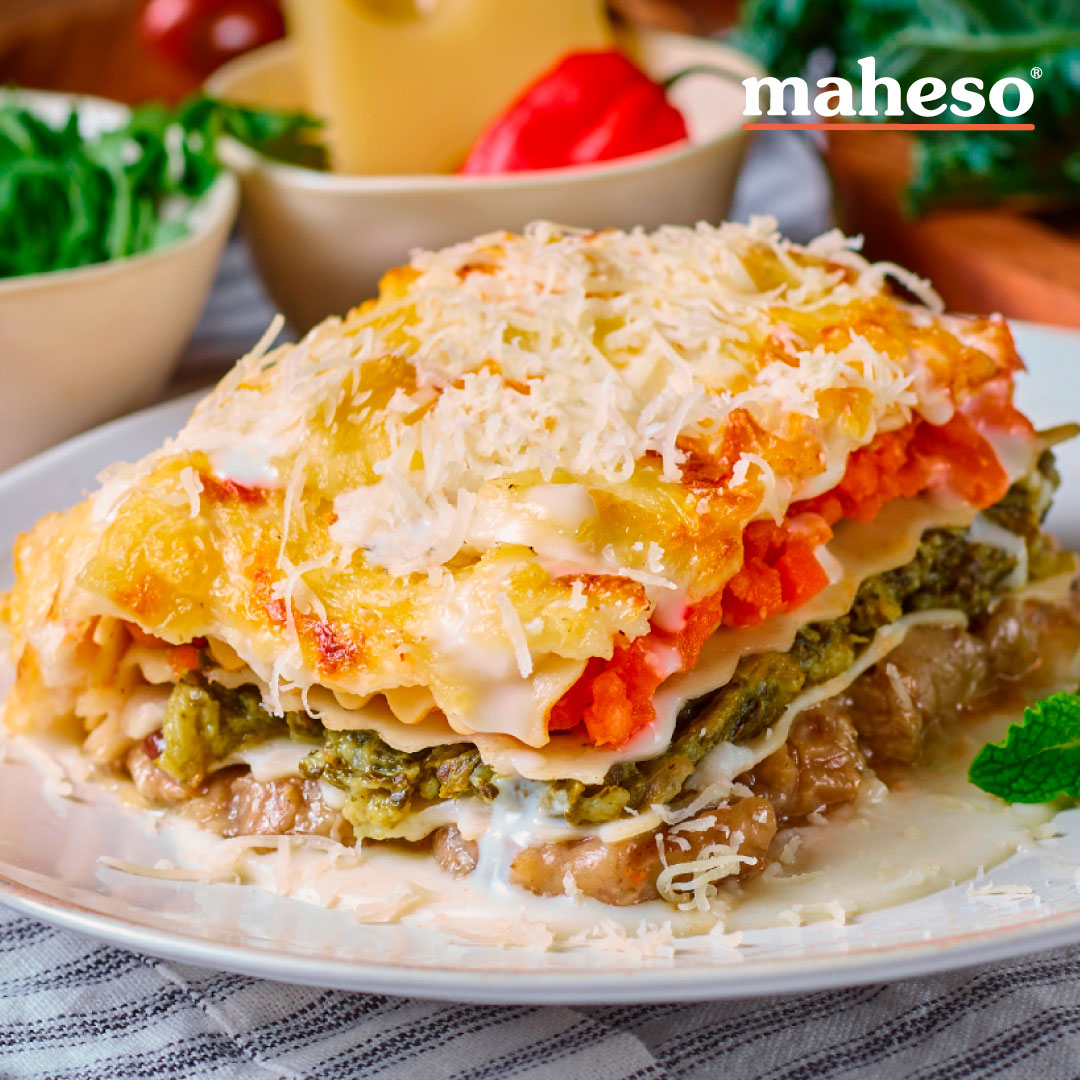 lasaña vegetal Maheso