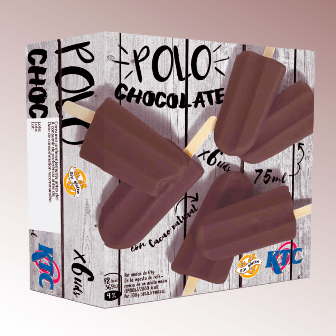 polos de chocolate