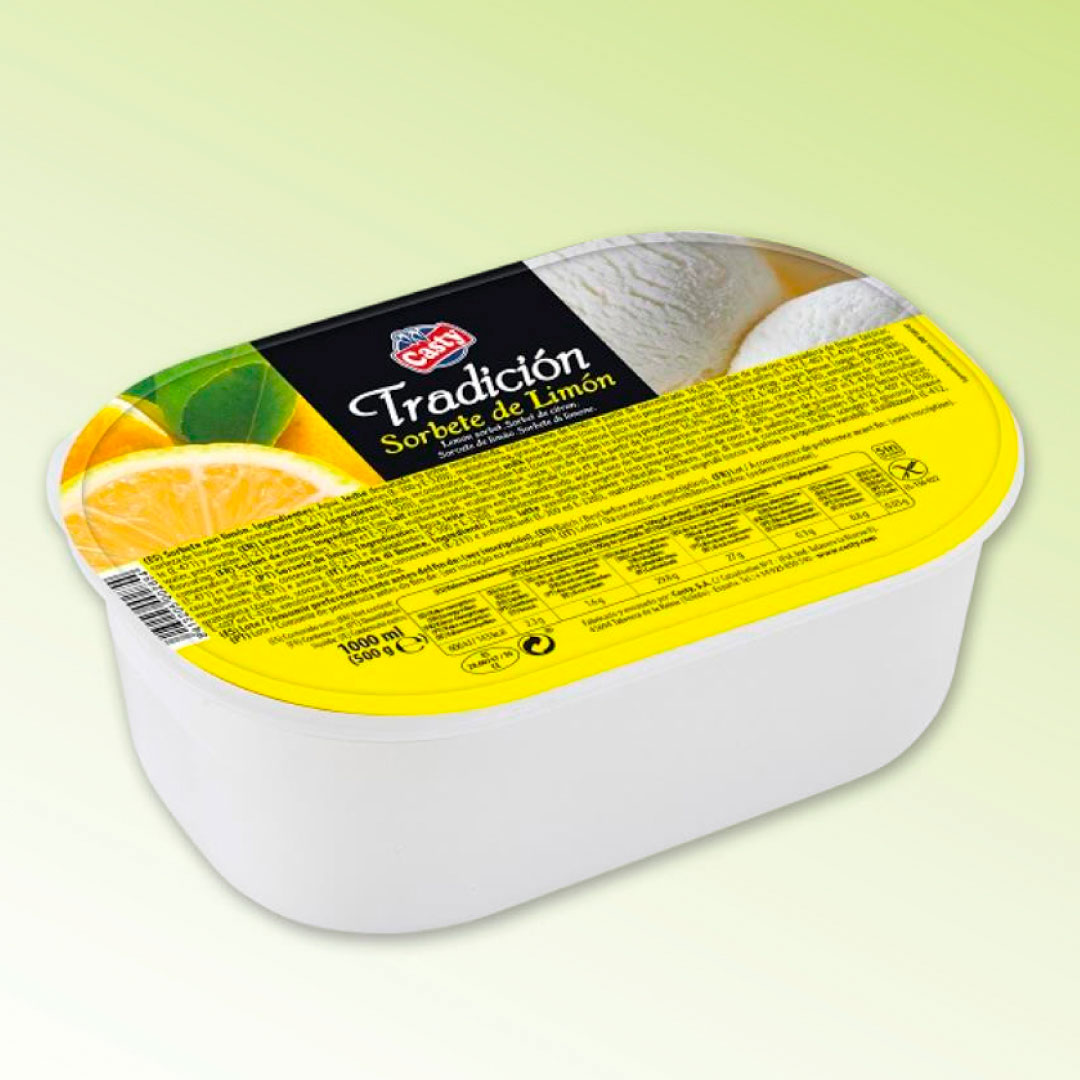 sorbete de limón